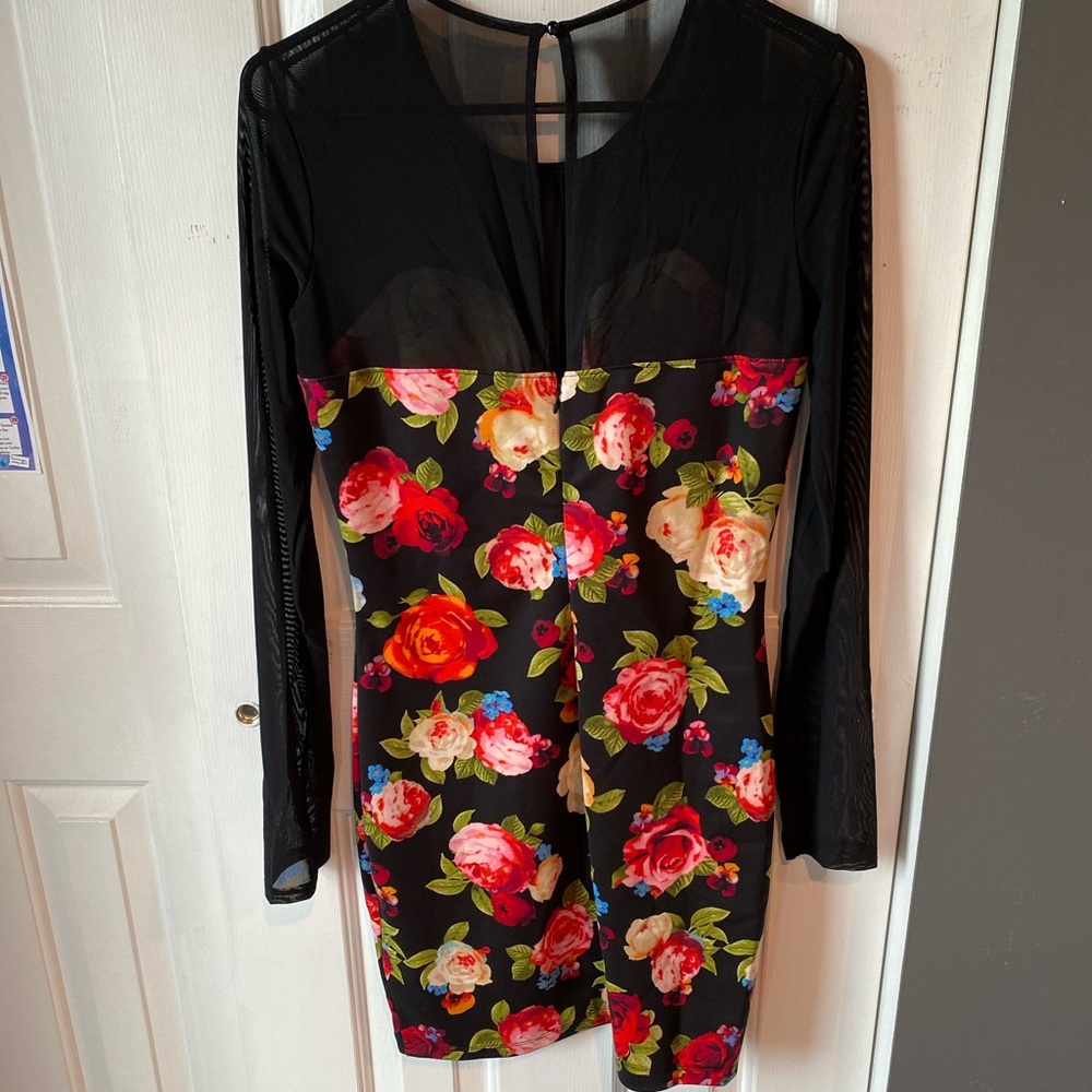 Guess Floral Mesh Dress